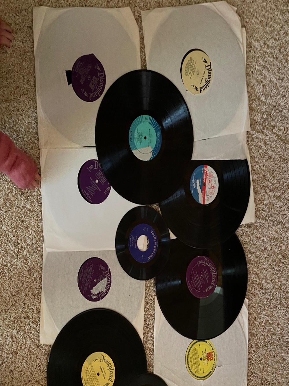 Lot 13 Vintage Vinyl Records Children Disneyland Mary Poppins Davy Crockett